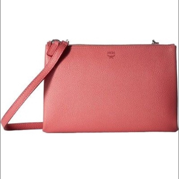 mcm double zip crossbody